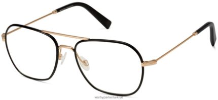 Warby Parker abe N8ZXX858 cilalı altın ile fırçalanmış mürekkep gözlük
