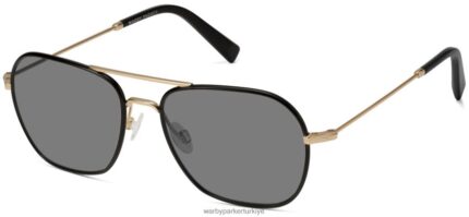 Warby Parker abe N8ZXX8603 cilalı altın ile fırçalanmış mürekkep gözlük