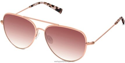 Warby Parker akıncı N8ZXX8891 Altın gül gözlük