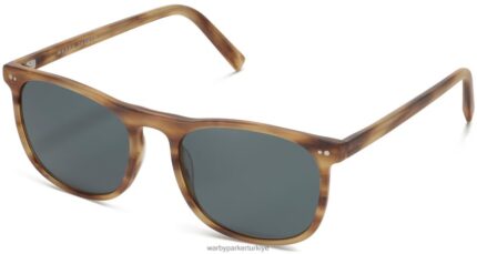 Warby Parker alvin N8ZXX8616 İngilizce mat meşe gözlük