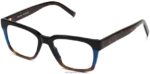 Warby Parker andre N8ZXX8498 çizgili mürekkep hokkası gözlük