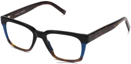 Warby Parker andre N8ZXX8498 çizgili mürekkep hokkası gözlük
