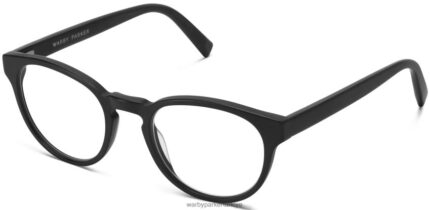 Warby Parker anlayışlı N8ZXX8128 jet siyah mat gözlük