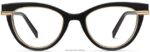 Warby Parker Aurelia N8ZXX8350 cilalı altın ile jet siyahı gözlük - Image 4