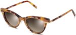 Warby Parker Aurelia N8ZXX8859 cilalı altın ile kerpiç kaplumbağa gözlük