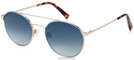 Warby Parker balıkçı N8ZXX8767 cilalı altın gözlük