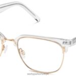 Warby Parker bard N8ZXX826 cilalı altın ile kristal gözlük