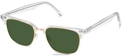 Warby Parker bard N8ZXX8684 cilalı altın ile kristal gözlük