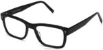Warby Parker bataklıklar N8ZXX8154 Jet Siyahı gözlük