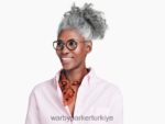 Warby Parker Bergen N8ZXX8455 cilalı altın ile jet siyahı gözlük - Image 3