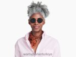 Warby Parker Bergen N8ZXX8699 cilalı altın ile jet siyahı gözlük - Image 3
