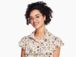 Warby Parker Blair N8ZXX8570 Altın gül gözlük - Image 2
