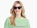 Warby Parker bowling oyunu N8ZXX8782 börek kaplumbağalı simsiyah gözlük - Image 3
