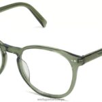 Warby Parker Carlton N8ZXX8530 deniz yosunu kristali gözlük