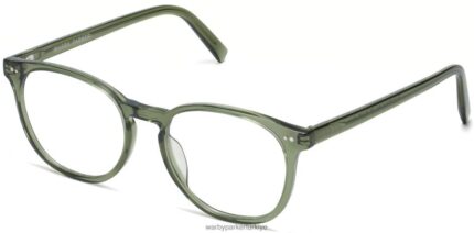 Warby Parker Carlton N8ZXX8530 deniz yosunu kristali gözlük