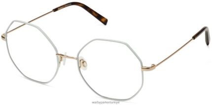 Warby Parker Celia N8ZXX8464 cilalı altın ile nane gözlük