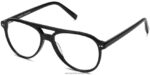 Warby Parker cesur N8ZXX8201 Jet Siyahı gözlük
