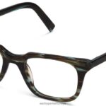Warby Parker Clark N8ZXX8309 mavi mermer gözlük