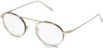 Warby Parker corwin N8ZXX8223 mat viski kaplumbağası ile parlatılmış altın gözlük