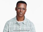 Warby Parker corwin N8ZXX8224 mavi ile parlatılmış gümüş gözlük - Image 2