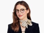Warby Parker daha beyaz N8ZXX8254 cilalı altın ile jet siyahı gözlük - Image 2