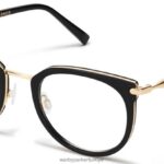 Warby Parker daha beyaz N8ZXX8254 cilalı altın ile jet siyahı gözlük