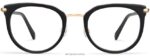 Warby Parker daha beyaz N8ZXX8254 cilalı altın ile jet siyahı gözlük - Image 4