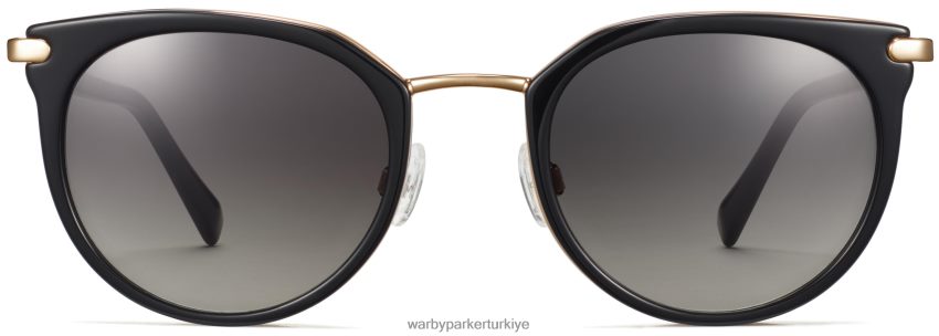 Warby Parker daha beyaz N8ZXX8792 cilalı altın ile jet siyahı gözlük - Image 4