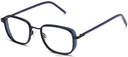 Warby Parker Dante N8ZXX8407 fırçalanmış mürekkepli giriş kristali gözlük