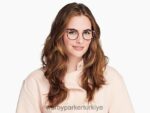 Warby Parker Dinah N8ZXX8565 cilalı altın ile menekşe kuvars kristali gözlük - Image 2