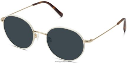 Warby Parker Duncan N8ZXX8697 cilalı altın ile beyaz yeşim gözlük