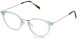 Warby Parker elina N8ZXX8560 cilalı altın ile mavi agav gözlük