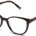 Warby Parker elodie N8ZXX8475 pembe robin kaplumbağası gözlük