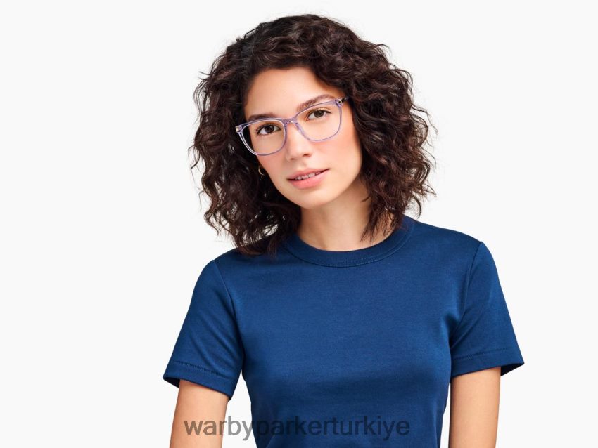 Warby Parker Esme N8ZXX882 cilalı altın ile çan çiçeği kristali gözlük - Image 2