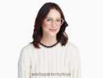 Warby Parker esperanza N8ZXX8489 cilalı altın ile pralin gözlük - Image 2