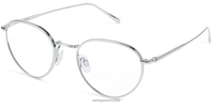 Warby Parker ezra N8ZXX8216 perdahlı gümüş gözlük