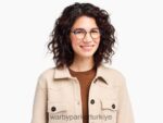 Warby Parker Finnegan N8ZXX890 riesling ile katmanlı mavi ladin gözlük - Image 3
