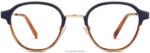 Warby Parker Finnegan N8ZXX890 riesling ile katmanlı mavi ladin gözlük - Image 4