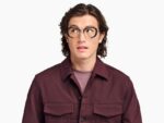 Warby Parker halime N8ZXX8184 cilalı altın ile katmanlı pus gözlük - Image 3