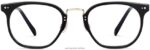 Warby Parker halton N8ZXX8458 cilalı altın ile jet siyahı gözlük - Image 4