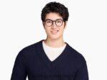 Warby Parker Haskell N8ZXX8116 masmavi kristal gözlük - Image 2