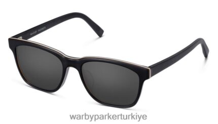 Warby Parker havlayan N8ZXX8872 siyah mat tutulma gözlük