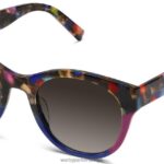 Warby Parker iskele N8ZXX8846 çizgili konfeti gözlük