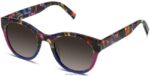 Warby Parker iskele N8ZXX8846 çizgili konfeti gözlük