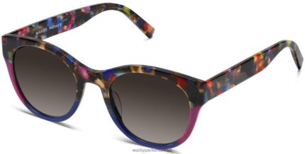 Warby Parker iskele N8ZXX8846 çizgili konfeti gözlük