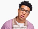 Warby Parker Keating N8ZXX829 mürekkep yıkama kristali gözlük - Image 3