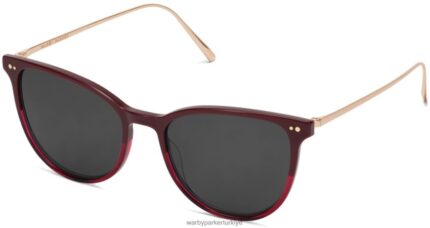 Warby Parker kısrak N8ZXX8897 öküz kanı cilalı altınla soluyor gözlük