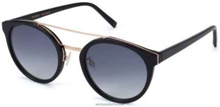 Warby Parker Laney N8ZXX8817 gül altın ile jet siyahı gözlük