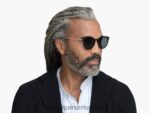 Warby Parker Langley N8ZXX8857 cilalı altın ile jet siyahı gözlük - Image 3