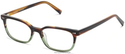 Warby Parker Lawrence N8ZXX8304 yeşil garnet soluyor gözlük